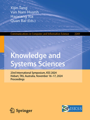 cover image of Knowledge and Systems Sciences